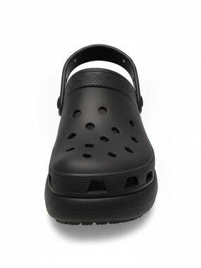 Men's Black Cushion Platform Clog Sandals
